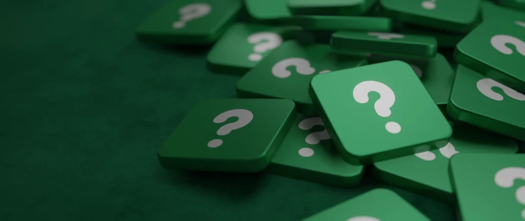 Question mark green
